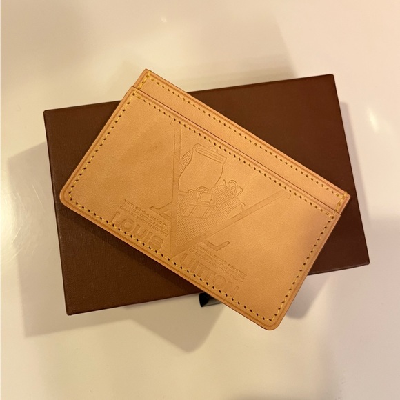 🎀 LOUIS VUITTON Vachetta Voyages Card Holder LIMITED EDITION - Picture 8 of 9